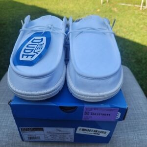 Hey Dude Mens Wally Slip Stretch Canvas Gray Black 11